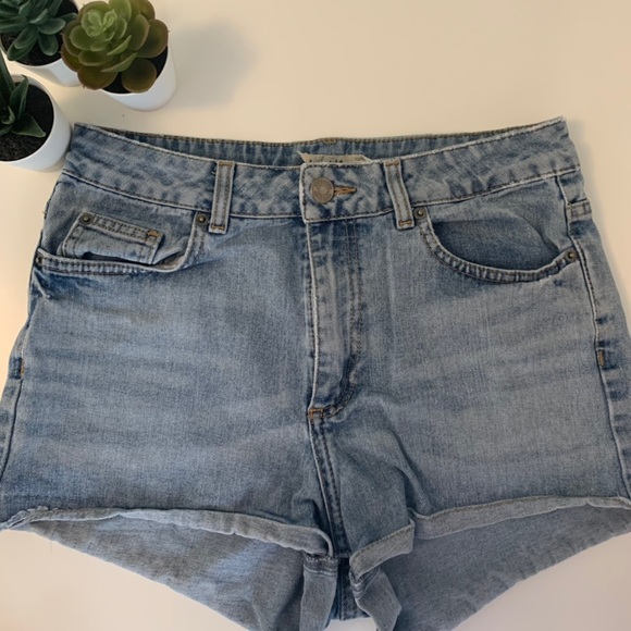 Topshop Hight Waisted Jean Shorts - Picture 1 of 3